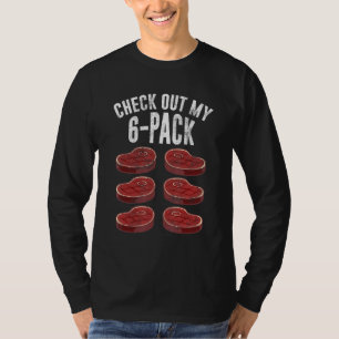 T-shirt Découvrez Mon Steak Six Pack
