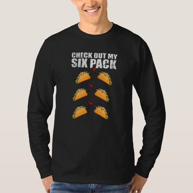 T-shirt Découvrez My Six Pack Tacos - Drôle pour tacos lov (Devant)