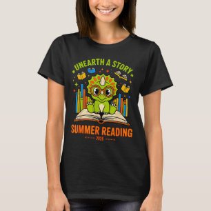 T-shirt Découvrez une histoire Triceratops dinosaure lectu