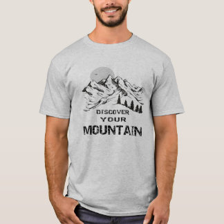 T-shirt Découvrez votre aventure en montagne VTT et ski
