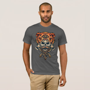 T-shirt Découvrez votre esprit d'aventure : Ours de bûcher