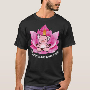 T-shirt Découvrez votre méditation Piggy Peace Intérieure