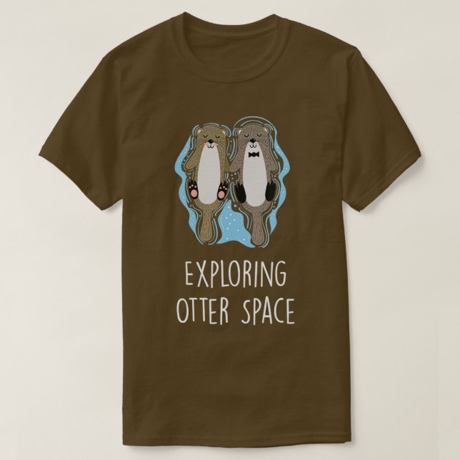T-shirt Découvrir Otter Space Otter Lover Espace Thème Mer (Design devant)