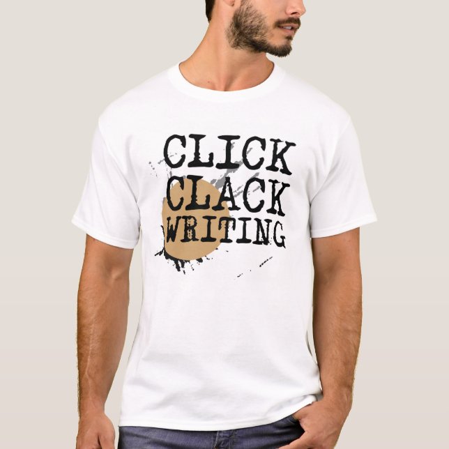 T-shirt d'écriture de claquement de clic (Devant)