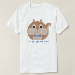 T-shirt d'écureuil 'Nuts about you' animal mignon