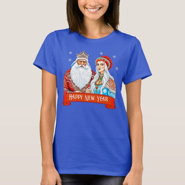T-shirt Ded Moroz et Snow Maiden (Devant)