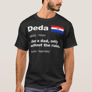 T-shirt Deda Definition Croatian Grandpa Fathers Day