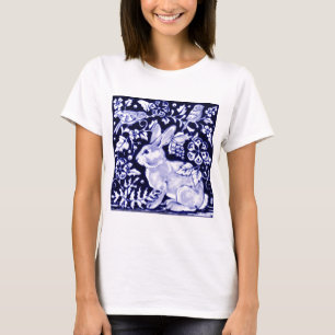 T-shirt Dedham Blue Rabbit, Classic Blue & White Design