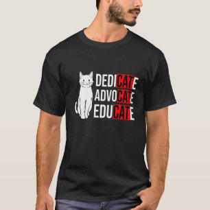 T-shirt Dédié Avocat Éduquer Chat Propriétaire Chat Animal