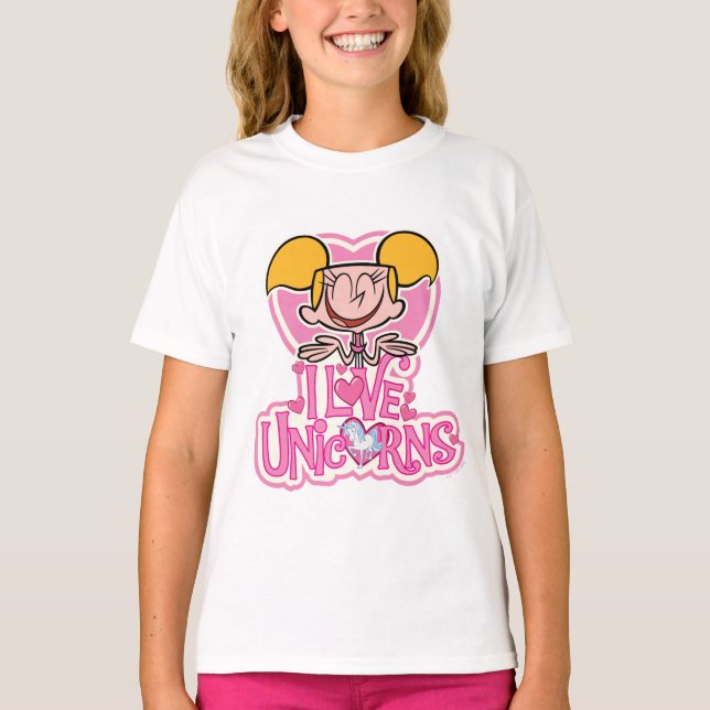 T-shirt Dee Dee - I Love Unicorns (Devant)