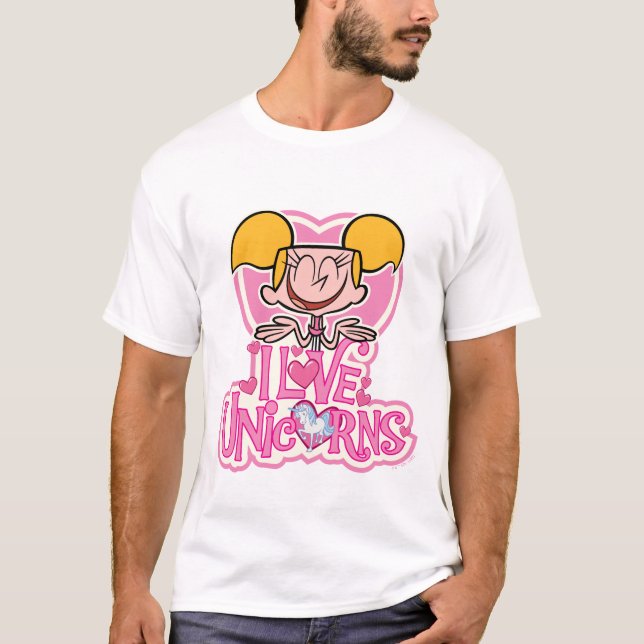 T-shirt Dee Dee - I Love Unicorns (Devant)