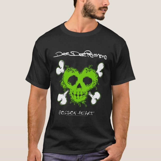 T-shirt Dee Dee Ramone Coeur poison (Devant)