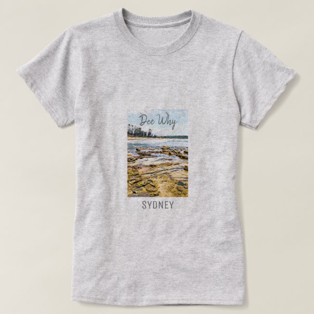 T-shirt Dee Pourquoi Sydney plage Australie Voyage (Design devant)