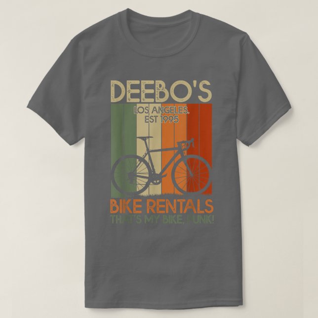 T-shirt Deebo's Bike Rentals Drôle vintage Rider (Design devant)
