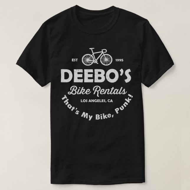T-shirt Deebos Location Vélo casquettes My Bike Punk Drôle (Design devant)