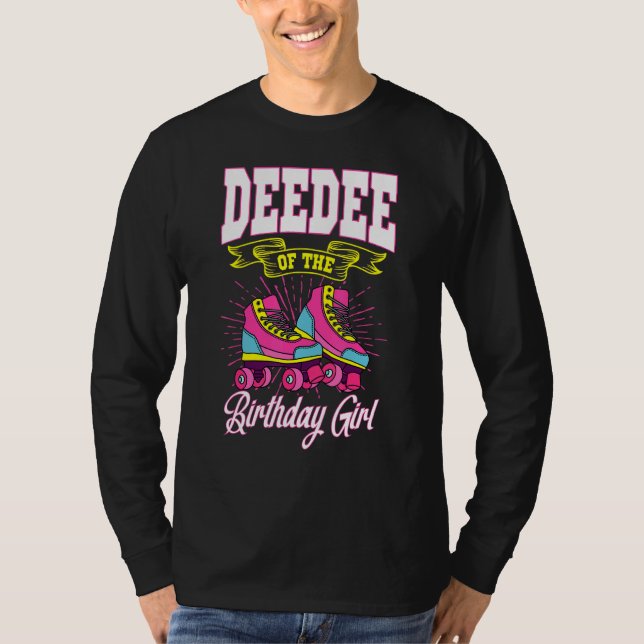 T-shirt Deedee De L'Anniversaire Fille Roller Patins Anniv (Devant)