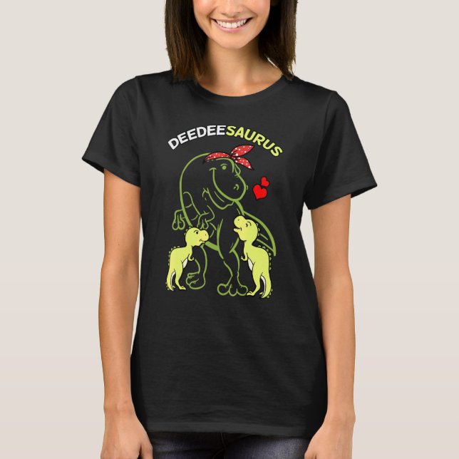 T-shirt Deedeesaurus Deedee 2 Enfants Dinosaur Fête des mè (Devant)