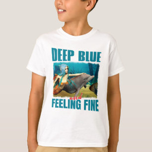 T-shirt Deep Blue et en pleine forme Sirène et Dauphin