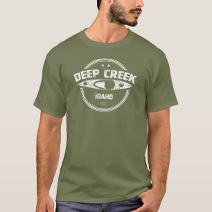 T-shirt Deep Creek Wild Et Rivière Pittoresque Idaho Kayak