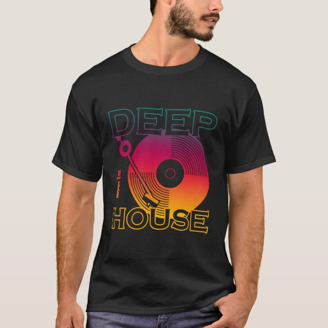 T-shirt Deep House Music (Devant)