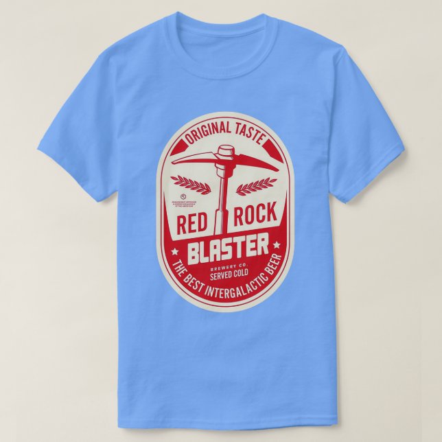 T-shirt Deep Rock Galactic Red Rock Blaster Beer Designer (Design devant)