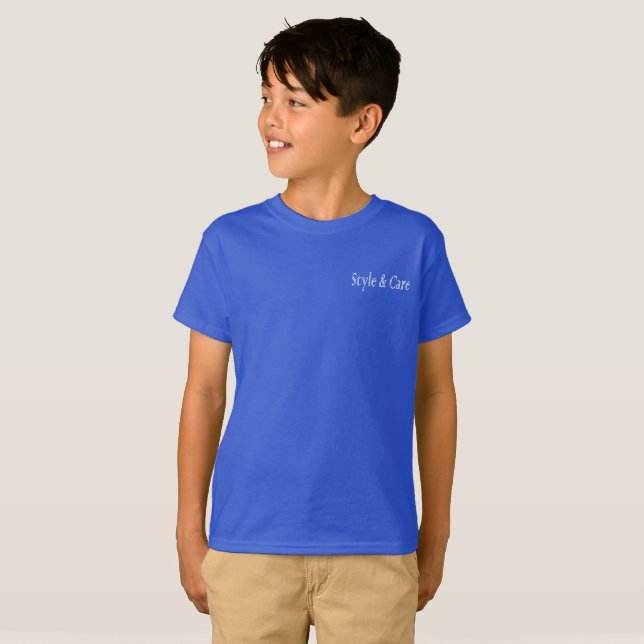 T-Shirt Deep Royal Style & Care (Devant entier)