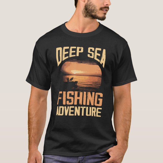 T-shirt Deep Sea Fishing Adventure (Devant)