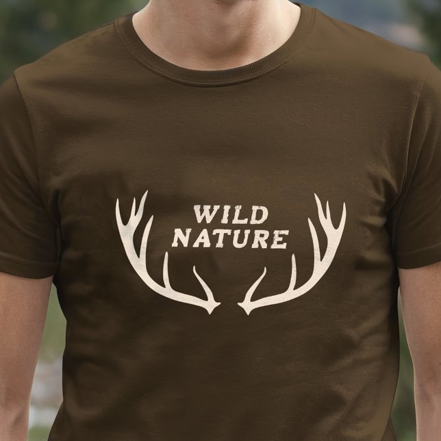 T-shirt Deer Antlers & Wild Nature (Deer Antlers & Wild Nature T-Shirt)