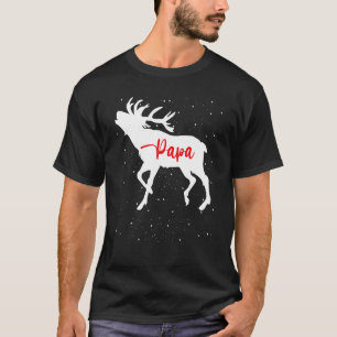 T-shirt Deer Christmas Matching Famille Papa Pajamas Chris