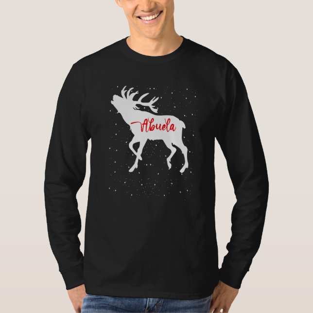 T-shirt Deer Christmas Matching Family Abuela Pajamas Chri (Devant)