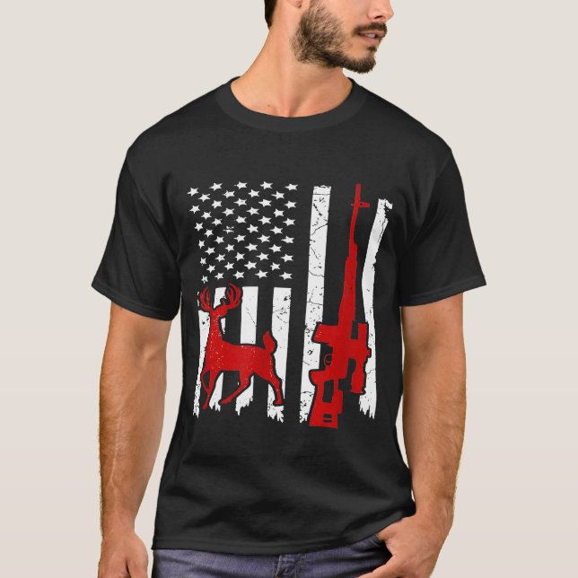 T-shirt Deer Crossbow Hunt Whitetail Hunter Archery Bow Me (Devant)