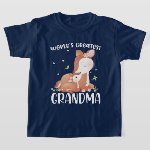 T-shirt Deer Doe et la plus grande grand grand-mère du mon