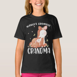 T-shirt Deer Doe et la plus grande grand grand-mère du mon