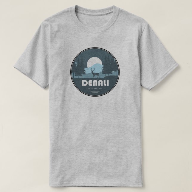 T-shirt Deer du parc national de Denali (Design devant)