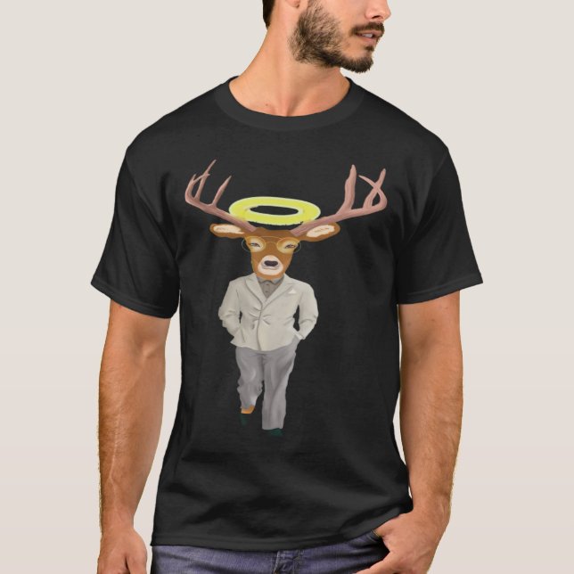 T-shirt Deer In A suit Like a Business Man Boss Deer (Devant)