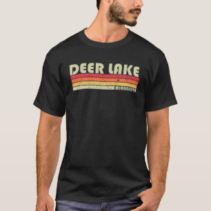 T-shirt DEER LAKE MINNESOTA Funny Fishing Camping Été G