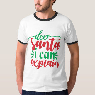 T-shirt Deer Père Noël Je Peux Expliquer