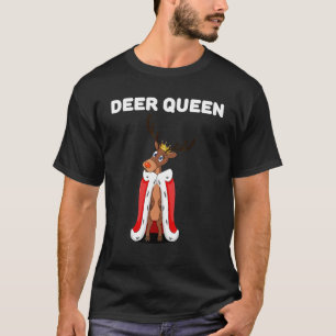 T-shirt Deer Queen Girls Deer Womens Deer 1