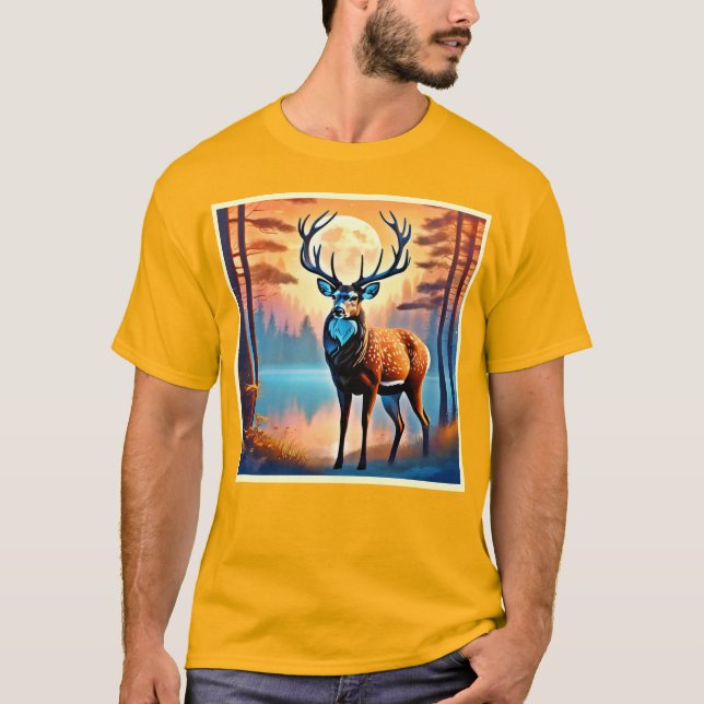 T-shirt Deer Stance Lune (Devant)