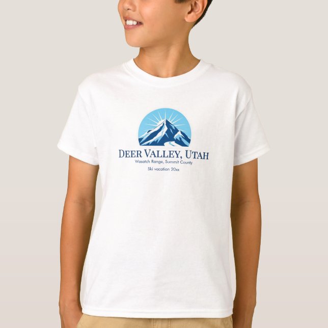T-shirt Deer Valley Utah Wasatch (Devant)