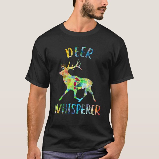 T-shirt Deer Whisperer Deer Lover Funny Deer Citation T Sh (Devant)