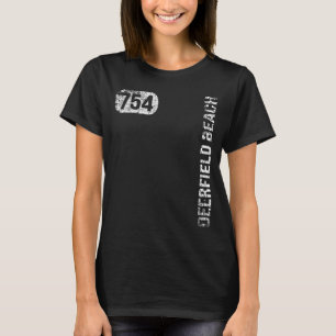 T-shirt Deerfield Beach Florida 754 Indicatif régional Ret