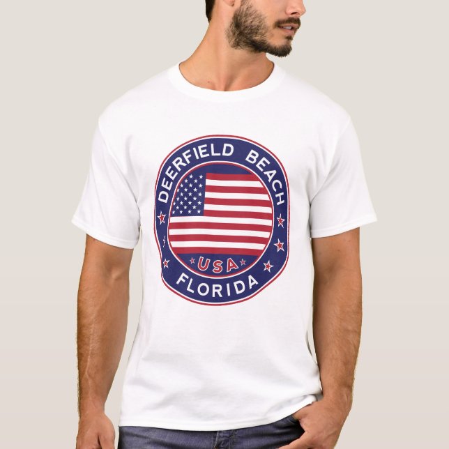 T-shirt Deerfield Beach, Floride (Devant)