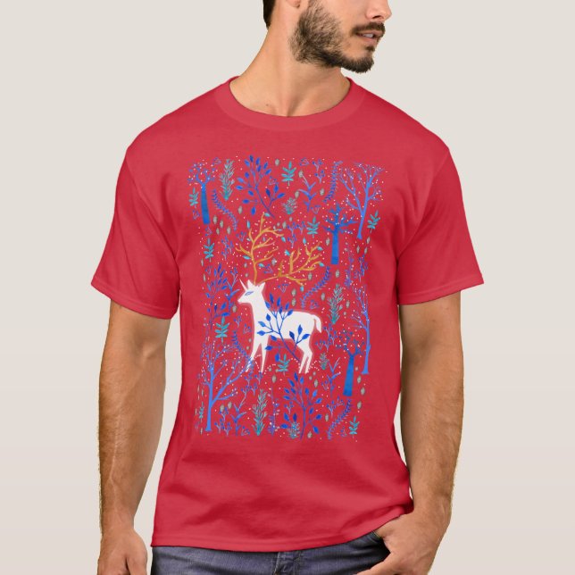 T-shirt Deericorn dans la famille Blue (Devant)