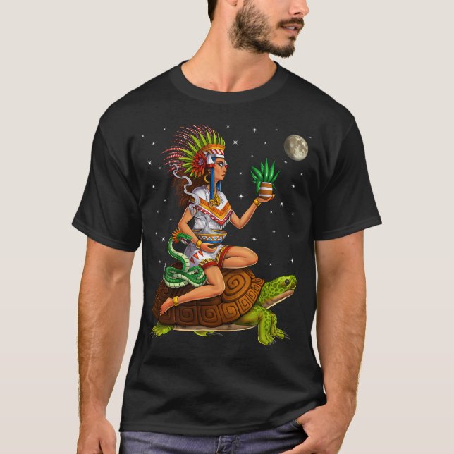 T-shirt Déesse aztèque Mayahuel (Devant)