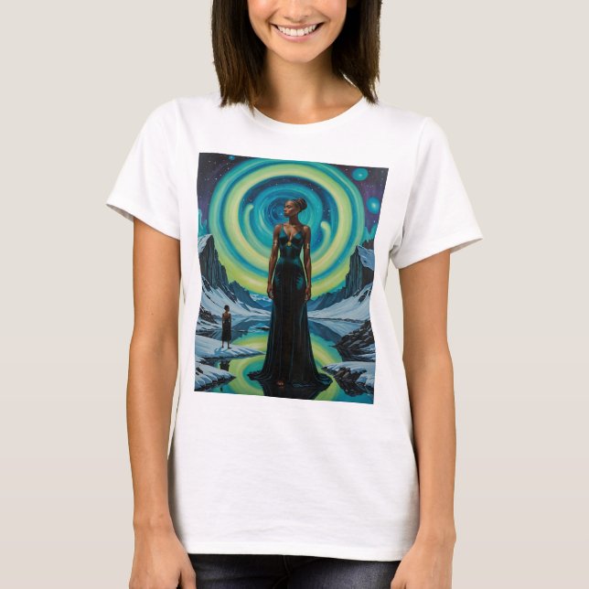 T-shirt Déesse céleste Déramscape Cosmique Tee (Devant)