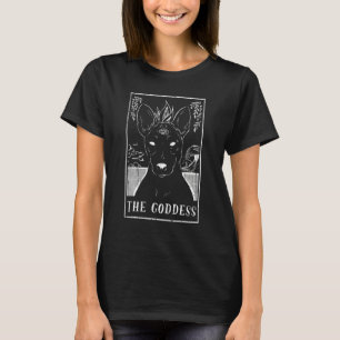 T-shirt Déesse Chien Basenji Carte Tarot Pagan Goblincore