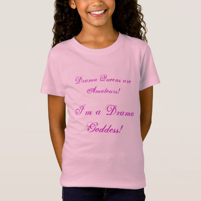 T-Shirt Déesse de drame ! La chemise de l'enfant (Devant)