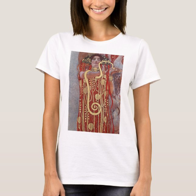 T-shirt Déesse de la Santé, Hygiéie (Salus), Gustav Klimt (Devant)