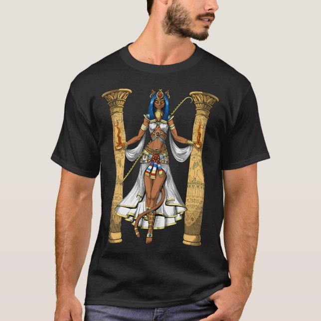 T-shirt Déesse égyptienne Bastet (Devant)